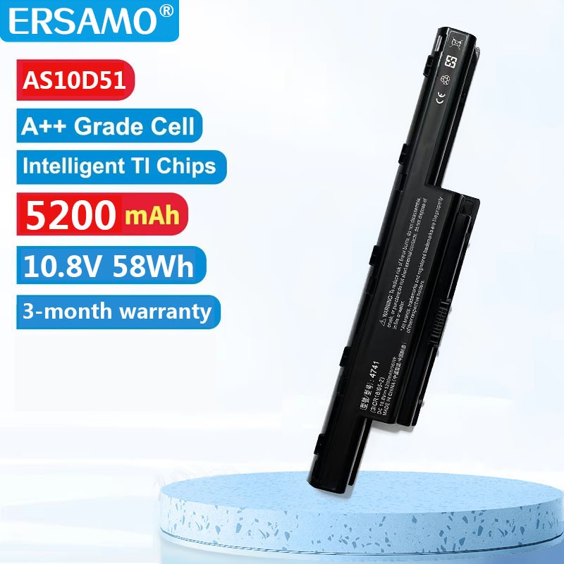 แบตเตอรี่แล็ปท็อปเหมาะกับ Acer AS10D51 AS10D41 AS10D31 AS10D56 AS10D75 AS10D61 E1-471G E1-571G