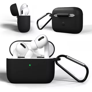 Osgeer สําหรับ AirPods Pro 2 / AirPods 3 4, ซิลิโคนป้องกันเต็มรูปแบบ AirPods ผิว Soft Shell Shock-Absorbing ป้องกัน Full-Body พวงกุญแจ - XYW0314