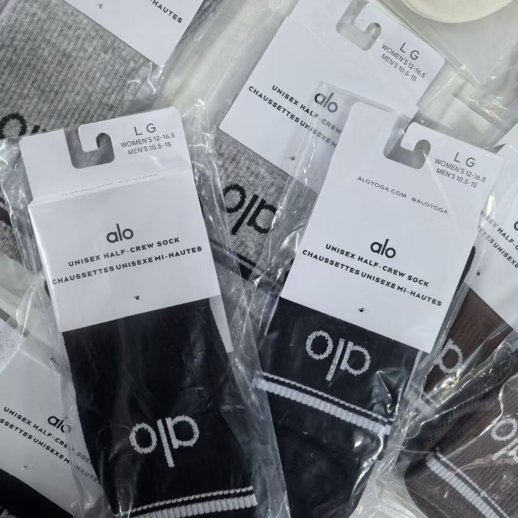 A/lo Yoga Sports Letter Stacking Ladies High Socks