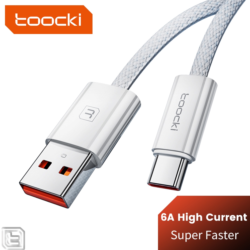 Toocki 6A 66W Type C สายชาร์จเร็ว USB to Type C Super Fast สายชาร์จข้อมูล 480Mbps Fast Data Cable สําหรับ Huawei Honor