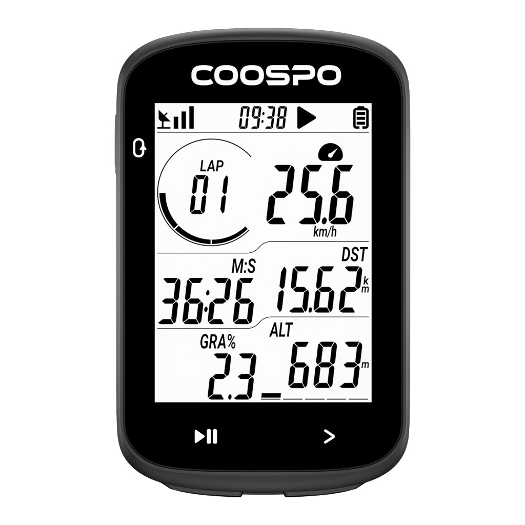 Coospo CS300 GPS จักรยานคอมพิวเตอร์ขี่จักรยานเครื่องวัดระยะทางไร้สายจักรยาน Speedometer รอบนับ ANT +