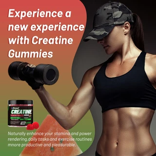 InGreens 6000mg Creatine Monohydrate Gummies,อาหารเสริม Creatine,Boost Muscle Recovery,ฮาลาล,รสแตงโม