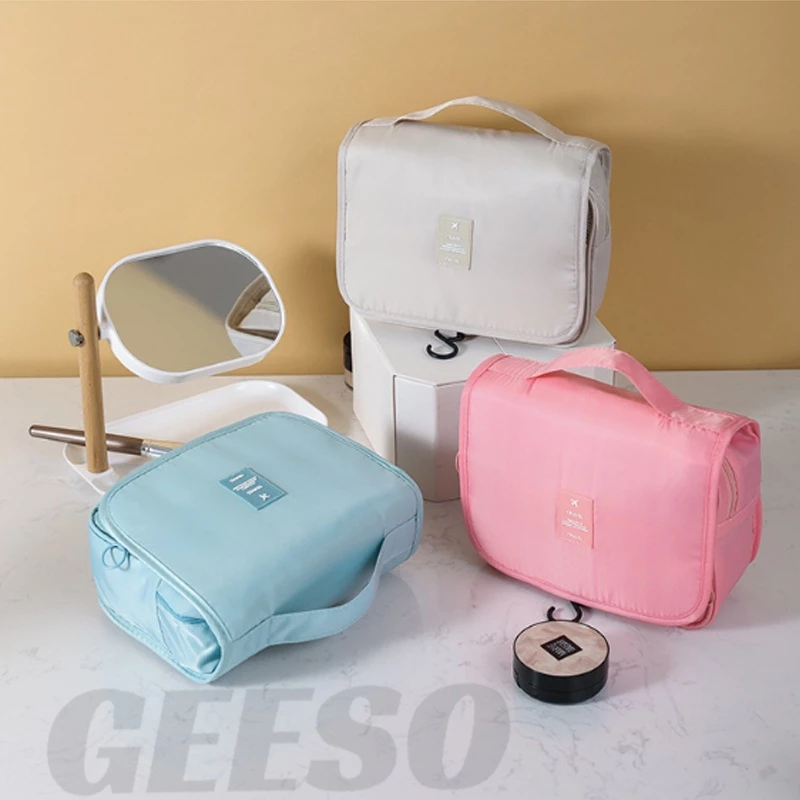 GEESO Makeup Bags Travel Cosmetic Hanging Bag  กระเป๋าแขวนในห้องน้ำ จัดระเบียบจัดเก็บของใช้ส่วนตัวอเนกประสงค์ 悬挂化妆包 thumbnail 3