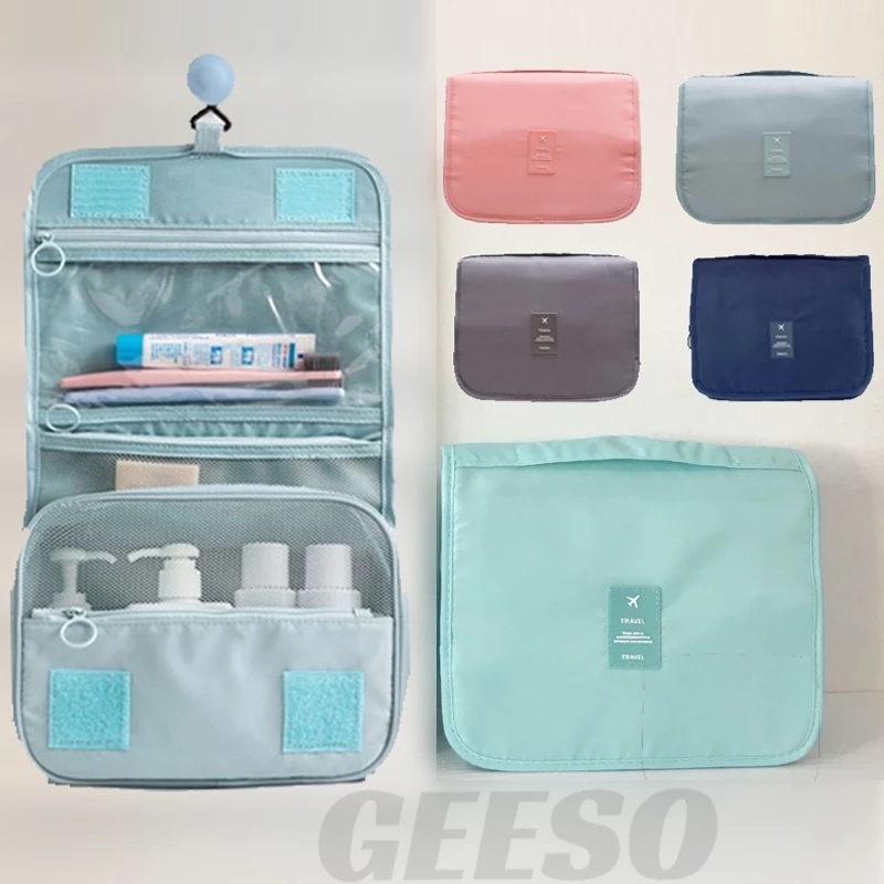 GEESO Makeup Bags Travel Cosmetic Hanging Bag  กระเป๋าแขวนในห้องน้ำ จัดระเบียบจัดเก็บของใช้ส่วนตัวอเนกประสงค์ 悬挂化妆包 thumbnail 5