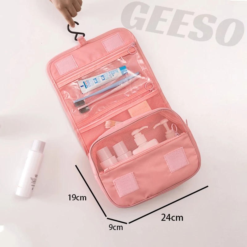 GEESO Makeup Bags Travel Cosmetic Hanging Bag  กระเป๋าแขวนในห้องน้ำ จัดระเบียบจัดเก็บของใช้ส่วนตัวอเนกประสงค์ 悬挂化妆包 thumbnail 7