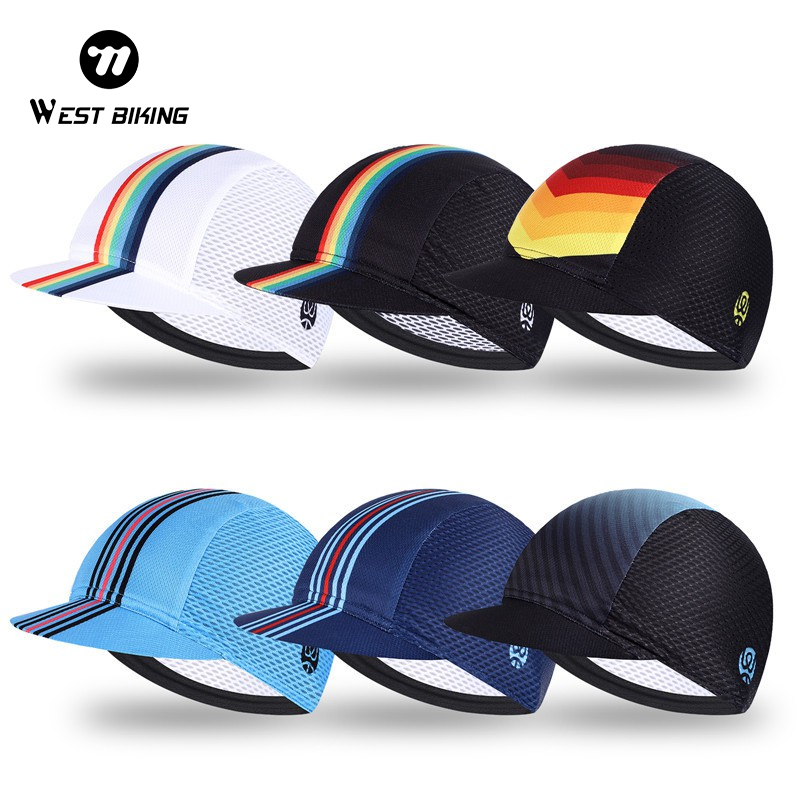 WEST BIKING Anti-UV ฤดูร้อนขี่จักรยานหมวกหมวกกันน็อคใช้งานร่วมกับ MTB แผนที่กลางแจ้ง Sun Protection หมวก