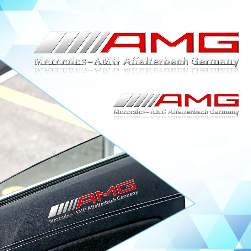 รถ AMG Emblem Wiper สติกเกอร์สะท้อนแสงสําหรับ Mercedes Benz ABCES Class CLA CLS W212 W213 W204 W205 Auto ภายใน Decals อุปกรณ์เสริม