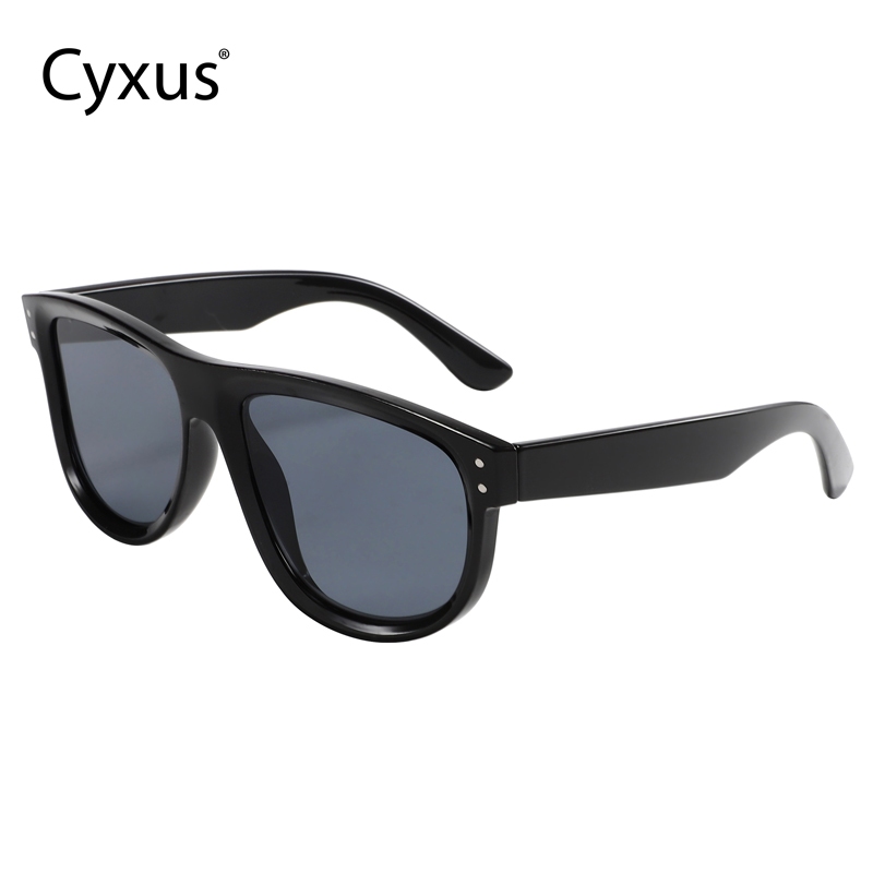 Cyxus نظارة شمسية مربّعة كبيرة UV400 — ستايل كوري — صورة 2