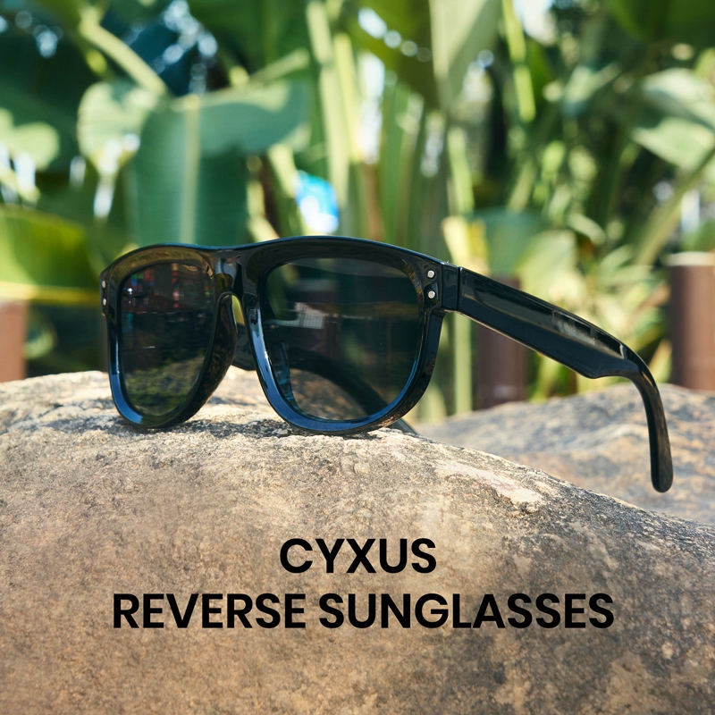Cyxus نظارة شمسية مربّعة كبيرة UV400 — ستايل كوري