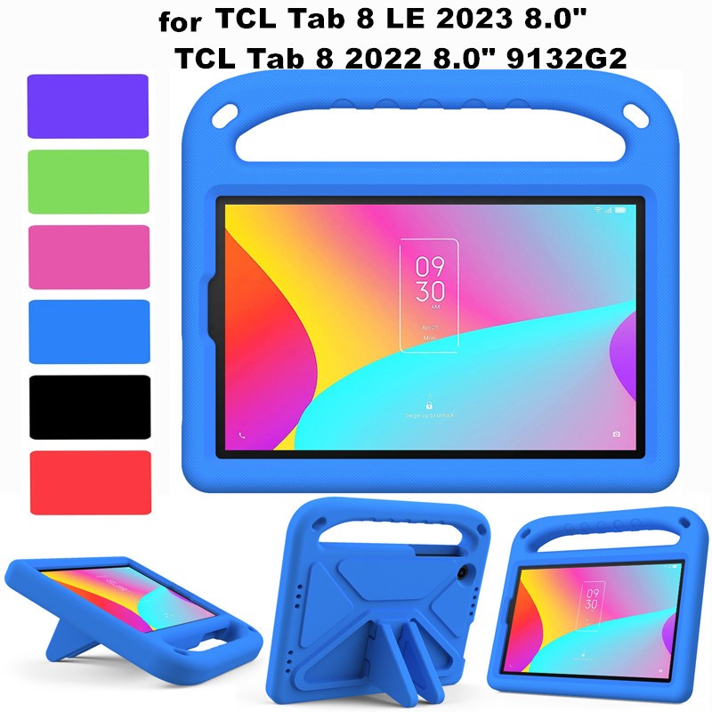 for TCL Tab 8 LE 8.0 Inch 2023 Tablet Case for TCL Tab 8 4G 2022 8.0 Inch 9132G2 Handle EVA Case Sho