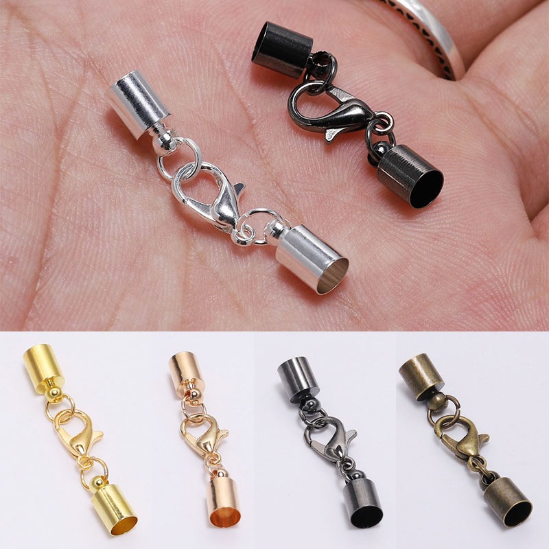 10 ชิ้น 3-10 มิลลิเมตรกุ้งก้ามกราม Claspsps ตะขอ Crimp End Tip Caps Connectors สําหรับเครื่องประดับทําผลการค้นหาอุปกรณ์อุปกรณ์เสริม