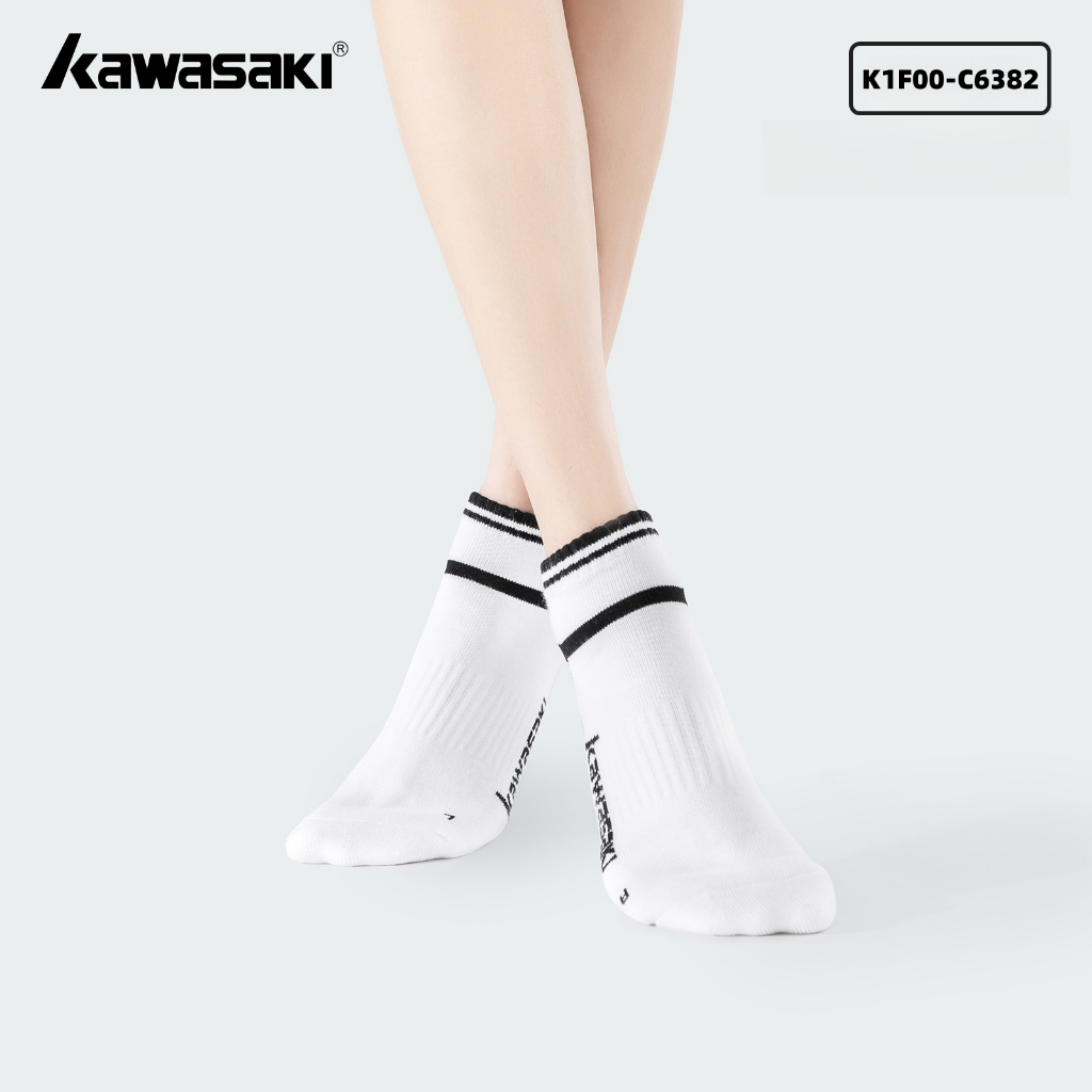 Kawasaki Unisex TRN ถุงเท้าวิ่งบาสเกตบอลแบดมินตัน ถุงเท้าฝึกอบรมมืออาชีพที่ระบายอากาศ K1F00-C6382