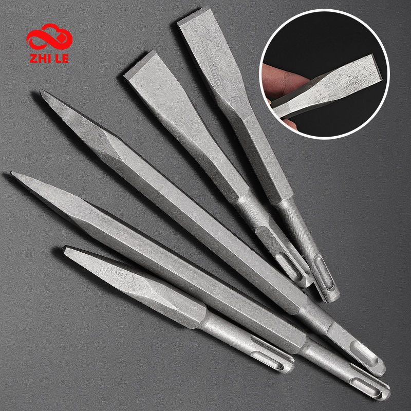 M14 M17 SDS Plus Chisel ชุด Chisels เจาะ Bit Chisell Flat Point Air คอนกรีต Wall Chisel เจาะ Bits ไฟฟ้าโรตารีค้อน ZLE