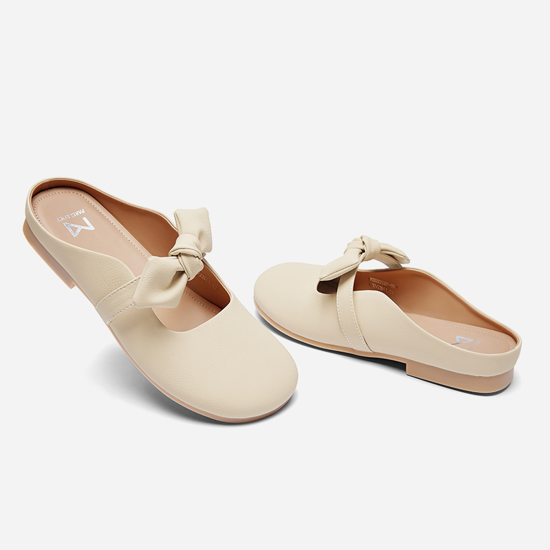 Paris Zoey รองเท้าลำลองสำหรับสุภาพสตรี รองเท้าสตรีแบน รองเท้าแตะ Mules