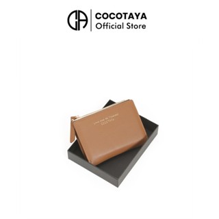 COCOTAYA-กระเป๋าสตางค์สุภาพสตรีสั้นสีทึบเรียบง่ายเวอร์ชั่นเก…