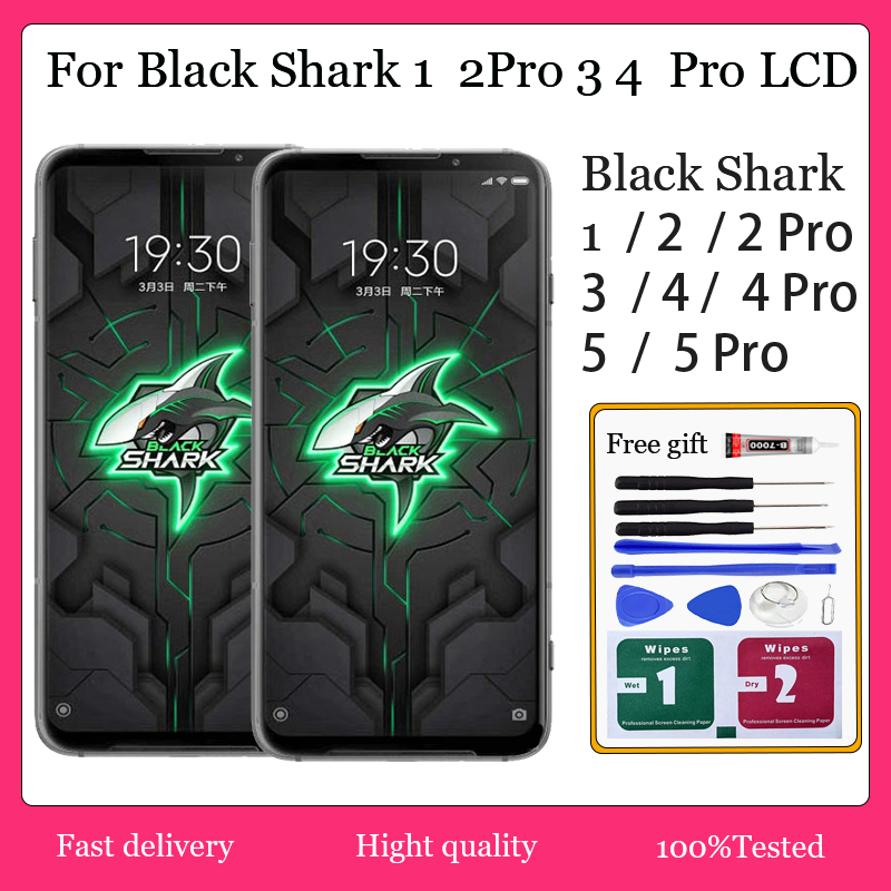 Original AMOLED สําหรับ Black Shark 1 2 Pro 3 4 4 Pro 5 5 Pro จอแสดงผล LCD หน้าจอสัมผัสเปลี่ยน