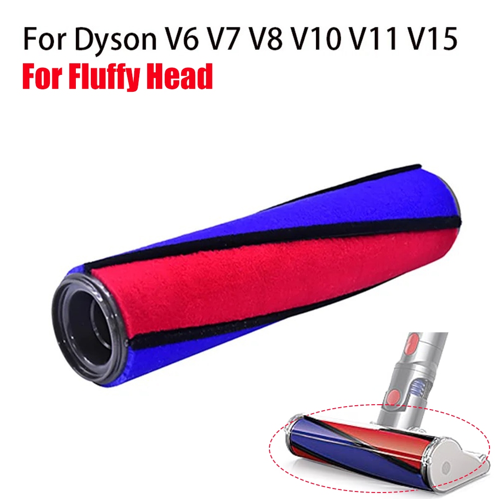 ไม้เนื้อแข็งชั้นแปรงลูกกลิ้งนุ่มบาร์หัวเข้ากันได้สําหรับ Dyson V6 V7 V8 V10 V11 เครื่องดูดฝุ่นไร้สาย