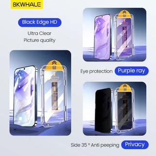 BKWHALE ติดตั้งง่ายกระจกนิรภัยสําหรับ Samsung Galaxy A55 A56 A57 A35 A36 A37 A25 A26 A27 A15 A16 A17 A54 A34 A24 A14 A07 A06 A05 A55 A36S M35 F56 M35
