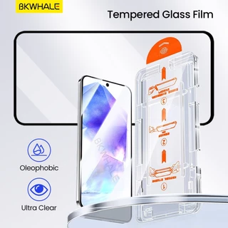 BKWHALE ติดตั้งง่ายกระจกนิรภัยสําหรับ Samsung Galaxy A55 A56 A57 A35 A36 A37 A25 A26 A27 A15 A16 A17 A54 A34 A24 A14 A07 A06 A05 A55 A36S M35 F56 M35