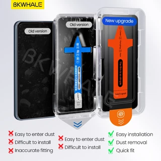 BKWHALE ติดตั้งง่ายกระจกนิรภัยสําหรับ Samsung Galaxy A55 A56 A57 A35 A36 A37 A25 A26 A27 A15 A16 A17 A54 A34 A24 A14 A07 A06 A05 A55 A36S M35 F56 M35