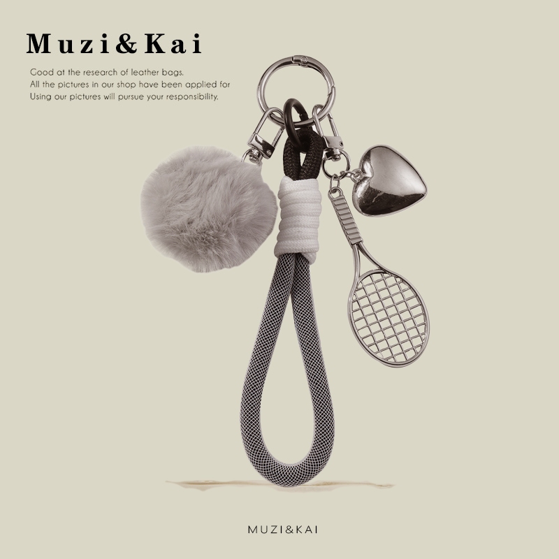 Muzikai กระเป๋าจี้ประณีต Casual All-Match เลียนแบบคริสตัล Bow Hair Ball กระเป๋านักเรียนจี้ของขวัญคู่