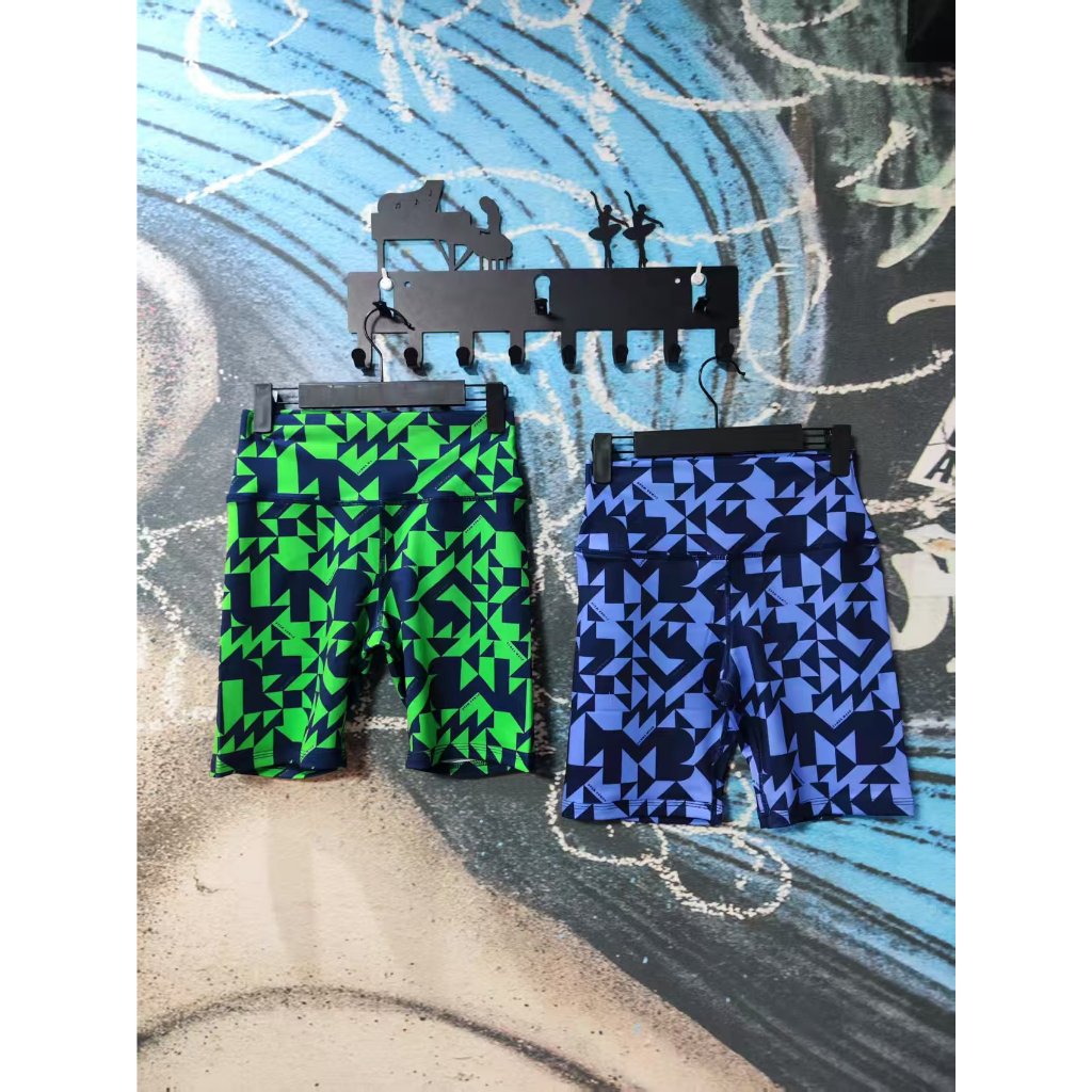 ZUMBA ZUMBA กางเกงขาสั้นผอม Slimmer ดูผู้หญิงกีฬาฟิตเนสเสื้อผ้ากางเกง ZUMBA สามารถสีเขียวสีฟ้า