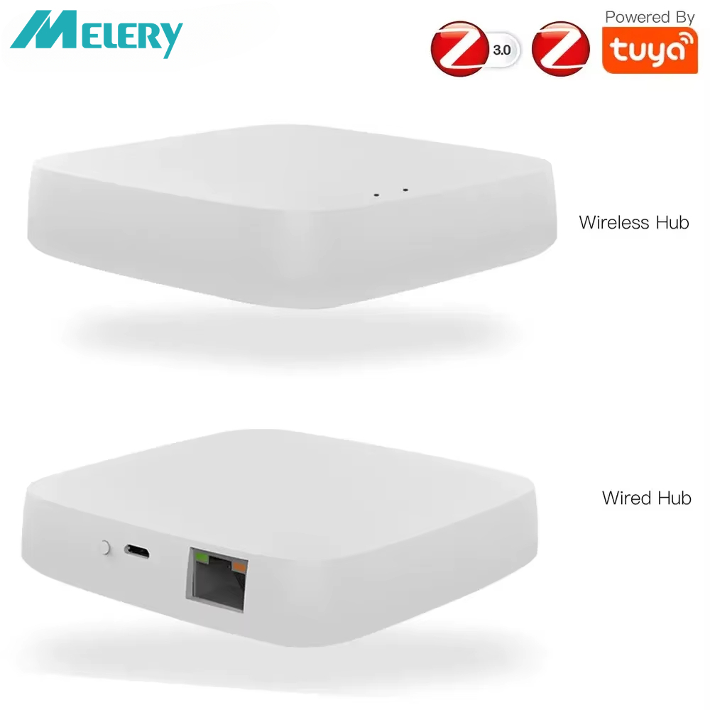 Tuya ZigBee สมาร์ทเกตเวย์ Hub Bridge SmartLife APP รีโมทคอนโทรลบ้านแบบมีสายและไร้สายเข้ากันได้กับ Alexa Google Home