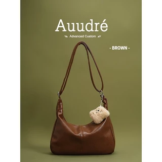 Auure Retro Large-Capacity One-Shoulder Deluxe Female Bag 2026 New Style Commuter Messen