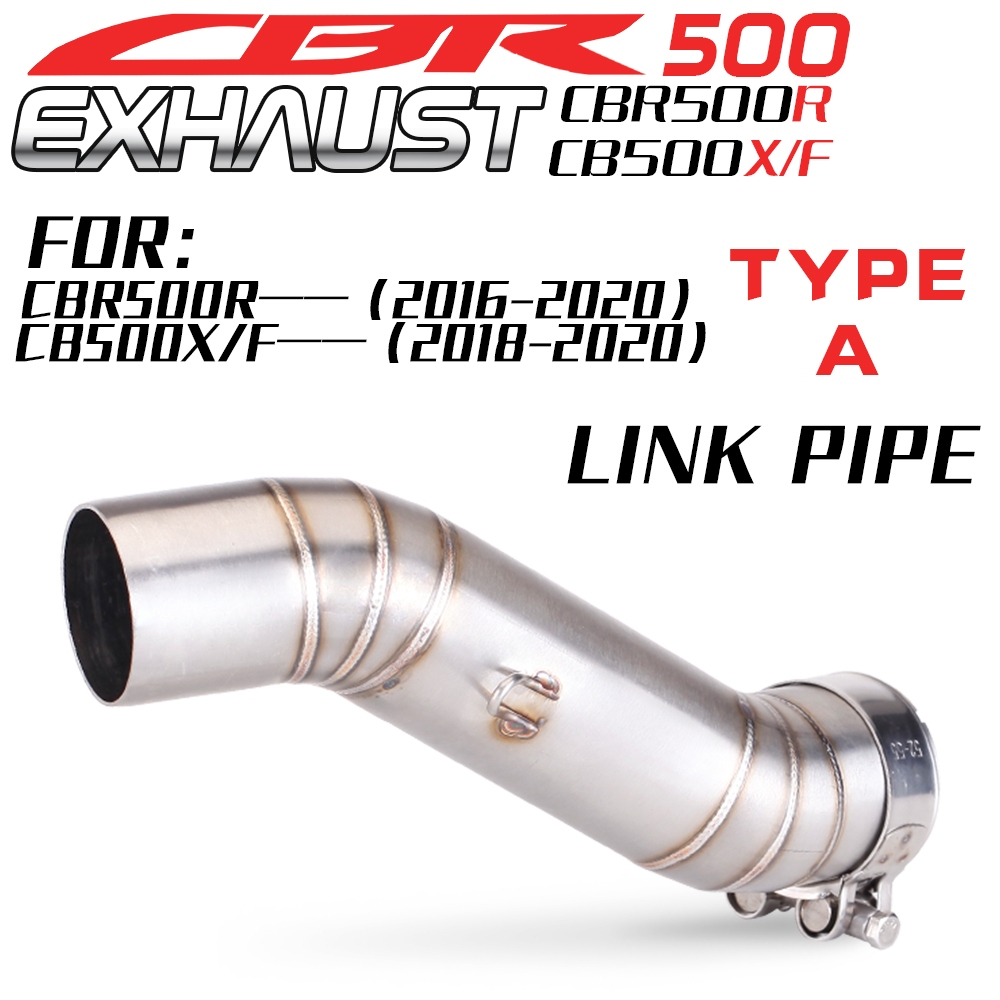 Slip on สําหรับ CB400 CBR400 CB500F CB500X CBR500 CBR500R 2012-2015 2016 - 2022 รถจักรยานยนต์ไอเสีย 