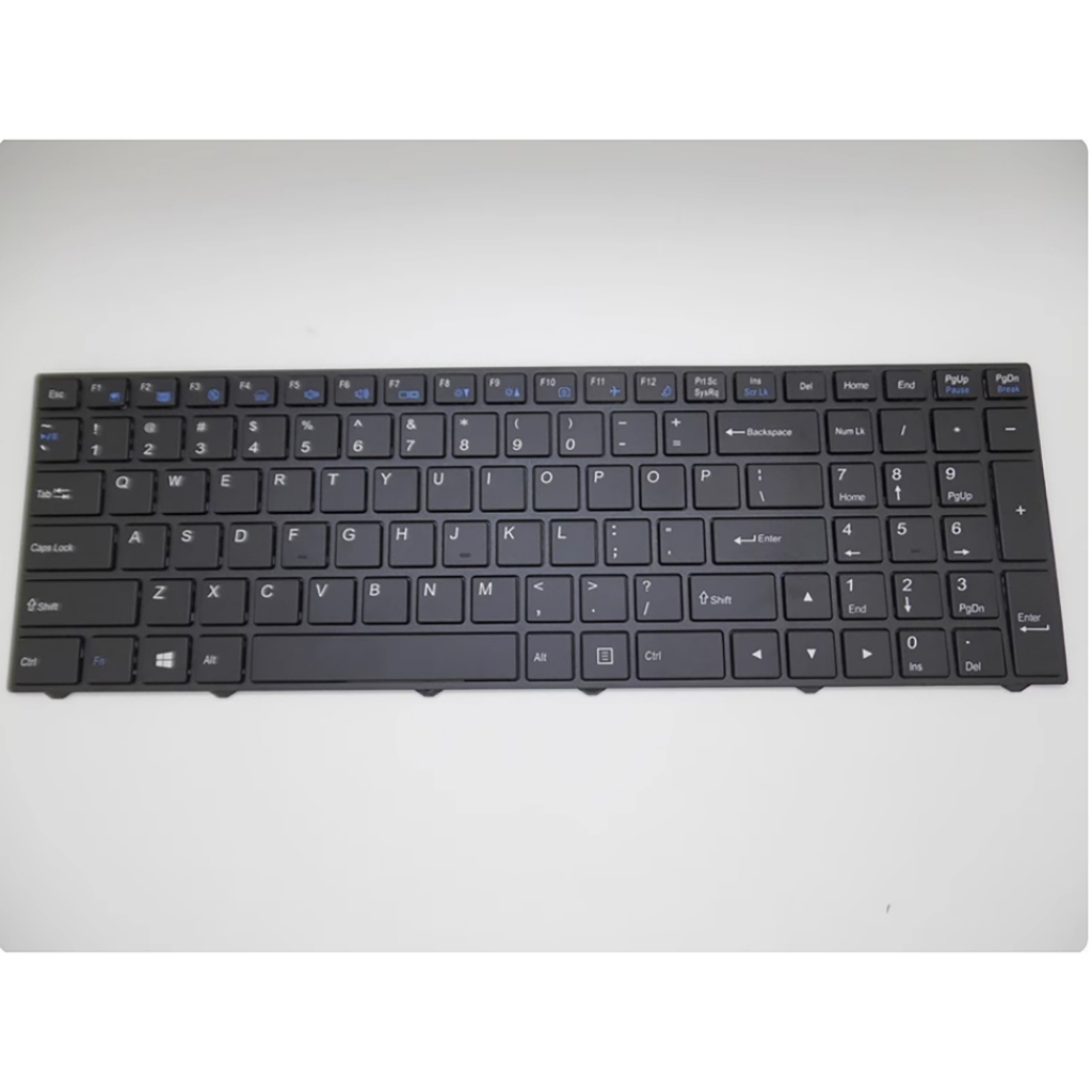 US สําหรับ CLEVO CVM15F33US-430 6-80-N25J0-011-1 S/N: 1841022423แป้นพิมพ์แล็ปท็อป M