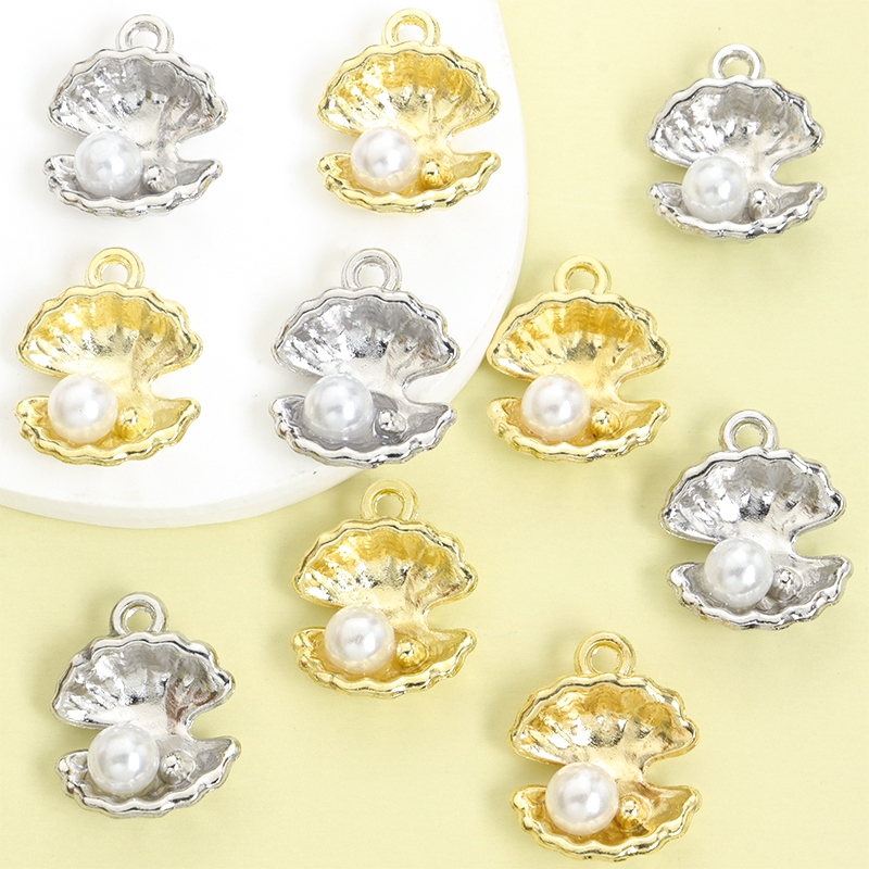 10ชิ้นที่ไม่ซ้ํากัน3ง เปลือกเสน่ห์ด้วยมุกตกแต่ง,ฤดูร้อนแฟชั่นกระดูกไหปลาร้าโซ่สร้อยคอสร้อยข้อมือกําไลข้อเท้าต่างหูทําเองหอยจี้โลหะผสม-เหมาะอย่างยิ่งสําหรับถังปลา,บ้านแล