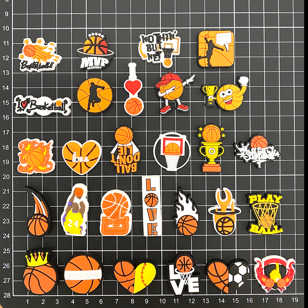 เครื่องรางรองเท้าบาสเก็ตบอลสําหรับ Clog สร้อยข้อมือรองเท้าสายรัดข้อมือ Party Supplies ของขวัญ - รูปที่ 5