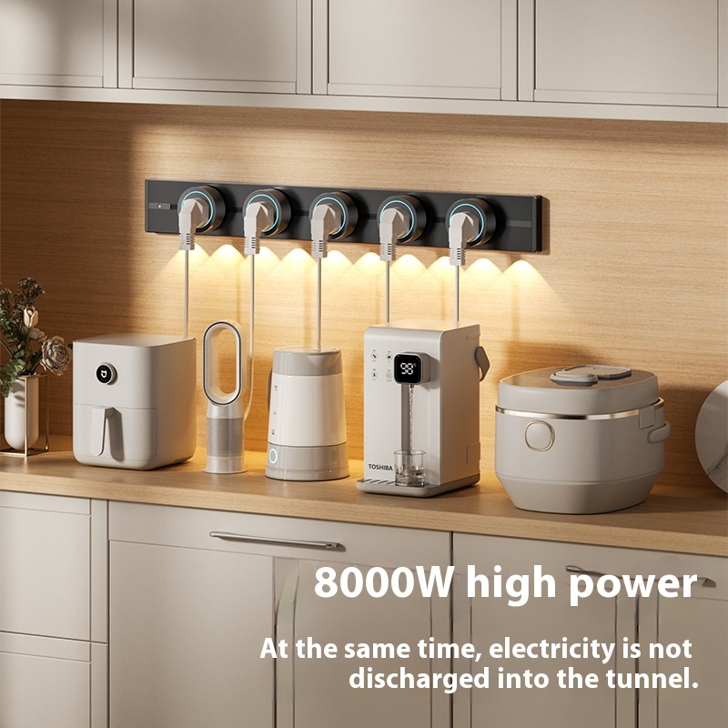 Aodoran Thailand Standard ติดตามซ็อกเก็ต Multi-Function Track Socket International Plug โซเวียตพร้อมเซ็นเซอร์ Light Plug-In อังกฤษฮ่องกง - รูปที่ 2