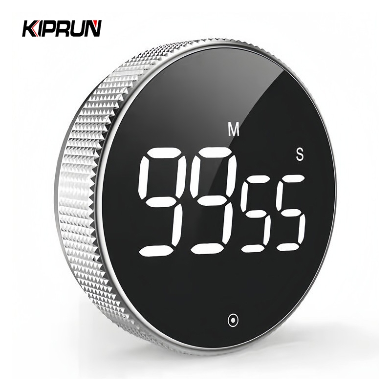 Kiprun Magnetic Kitchen Timer, Digital Timer Cooking Shower Study Stopwatch LED Counte,r Alarm Remind Manual Electronic Counting Timer