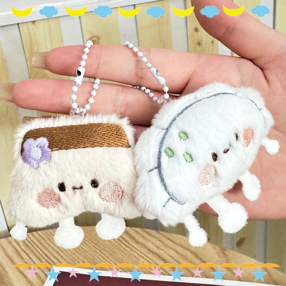🍇Sweetybox🍇ยัดตุ๊กตาอาหารตุ๊กตาจี้-กระเป๋าเป้สะพายหลังแขวนเครื่องประดับเสน่ห์-รถพวงกุญแจอุปกรณ์ตกแต่ง-การ์ตูนน่ารักซูชิเกี๊ยวพวงกุญแจ-สําหรับกระเป๋า,โทรศั