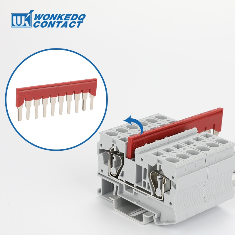 10 ชิ้น FBS 10-8 สะพานสําหรับ Din Rail Terminal Block Connector PT6 ST6 2/3/4/5/10 ที่นั่งจัมเปอร์ F