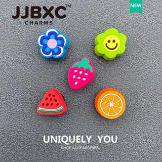 JJBXC ตัวติดรองเท้า charm รองเท้าแต่งน่ารัก หัวเข็มขัดผลไม้ …