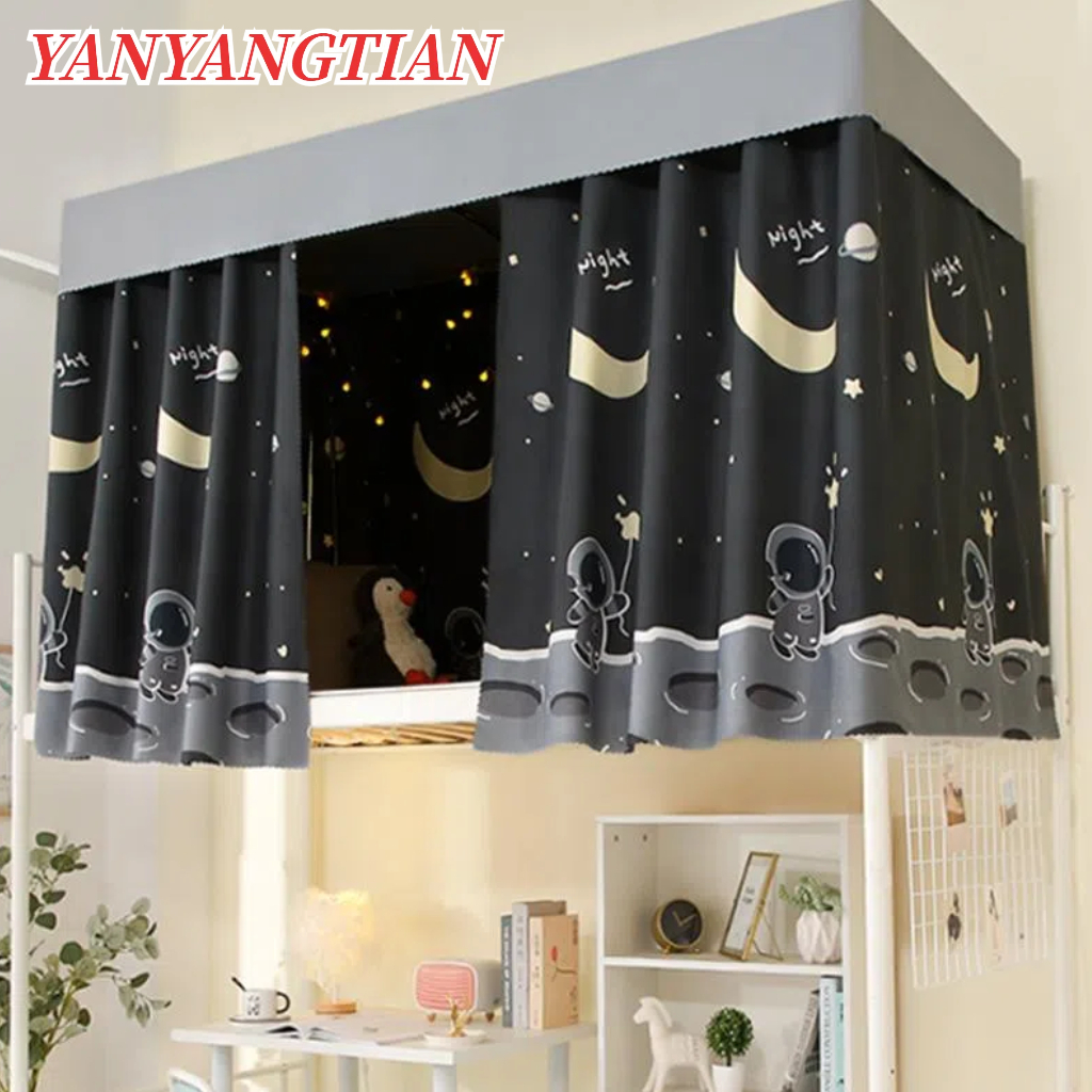 YANYANGTIAN 1.15*2m 1.35*2m ม่านเตียงหอพัก นักเรียนเตียงบนและล่าง ม่านหน้าต่าง เตียงสองชั้น