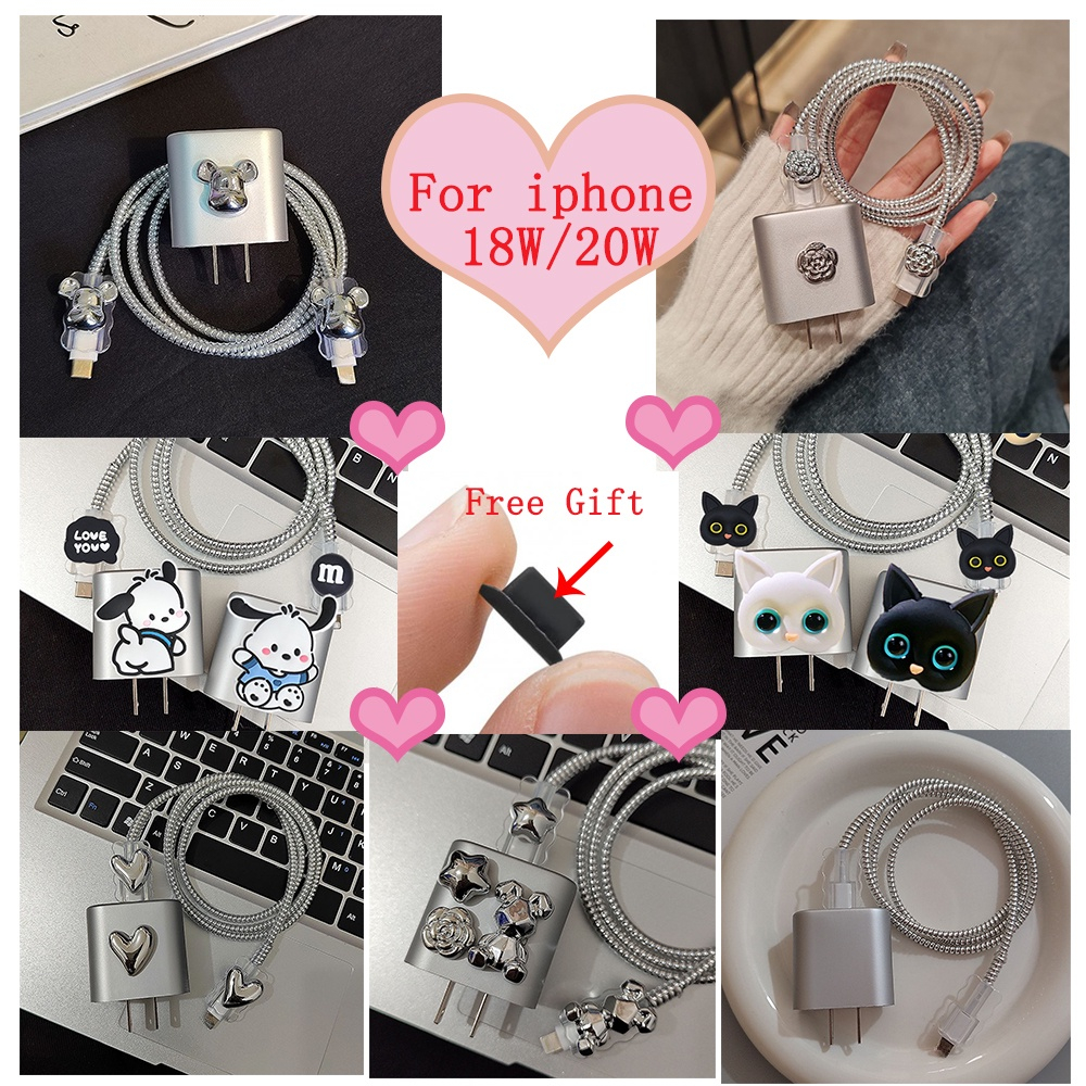 สายชาร์จสําหรับ iPhone 16 pro 20w A2244 USB-C เงินแขนสายไฟ TPU สําหรับ ip 15 25w A2305 14promax 13 1