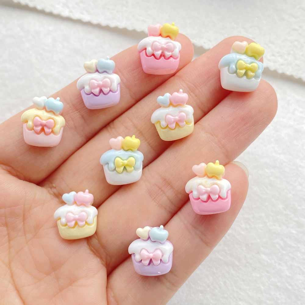 ขายร้อน30ชิ้นมินิเรซิ่นผสมการ์ตูนโบว์เชอร์รี่ไอศครีมเค้กตกแต่งเล็บ,ทําเองตกแต่งอุปกรณ์จัดงานแต่งงานงานฝีมือ