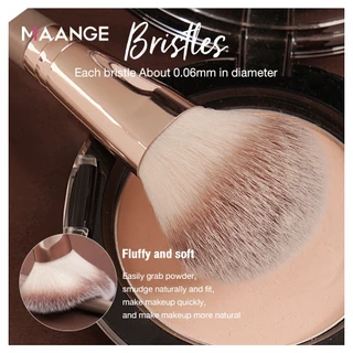 MAANGE ชุดแปรงแต่งหน้า 9 ชิ้น สไตล์เกาหลี ขนนุ่ม พร้อมกล่องเก็บ จำเป็นสำหรับมือใหม่ 51129