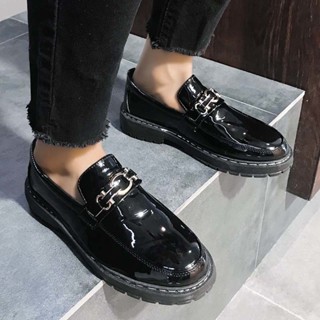 🔥24ชม🔥จากไทย รองเท้าหนัง รองเท้าหนังลําลอง สําหรับผู้ชาย รอง…