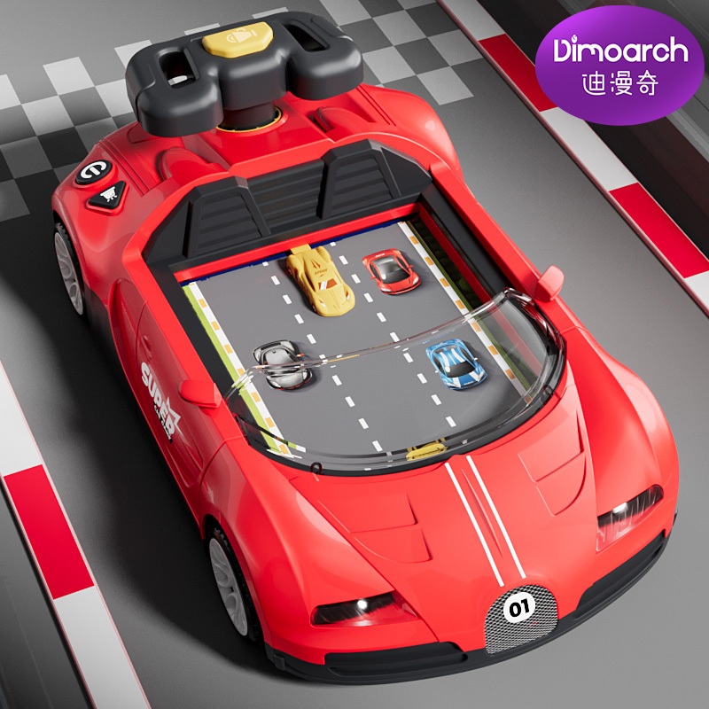 Dimoarch เด็กรถแข่งผจญภัยเกมคอนโซลขับรถเกมเครื่องเกมแข่งรถของขวัญวันหยุดสําหรับเด็กเกมเด็กผู้ชาย
