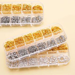 12 ตาราง 1030 ชิ้นเปิดแหวนกุ้งก้ามกรามชุดแฮนด์เมด ทําเอง เคร…