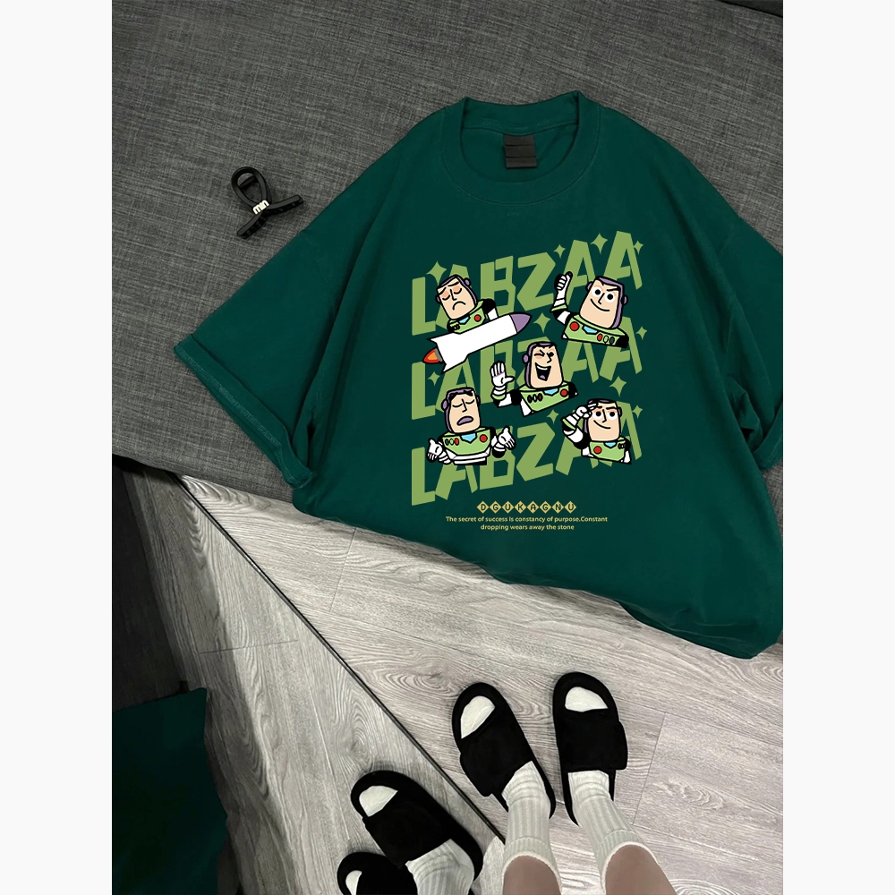 พร้อมส่งจากกทม🔥 เสื้อยืดโอเวอร์ไซส์สไตล์เกาหลี แฟชั่นสุดชิค ผ้าฝ้าย 100% สวมใส่สบาย ระบายอากาศ คอกลม แขนสั้น 💚🎆 YG55