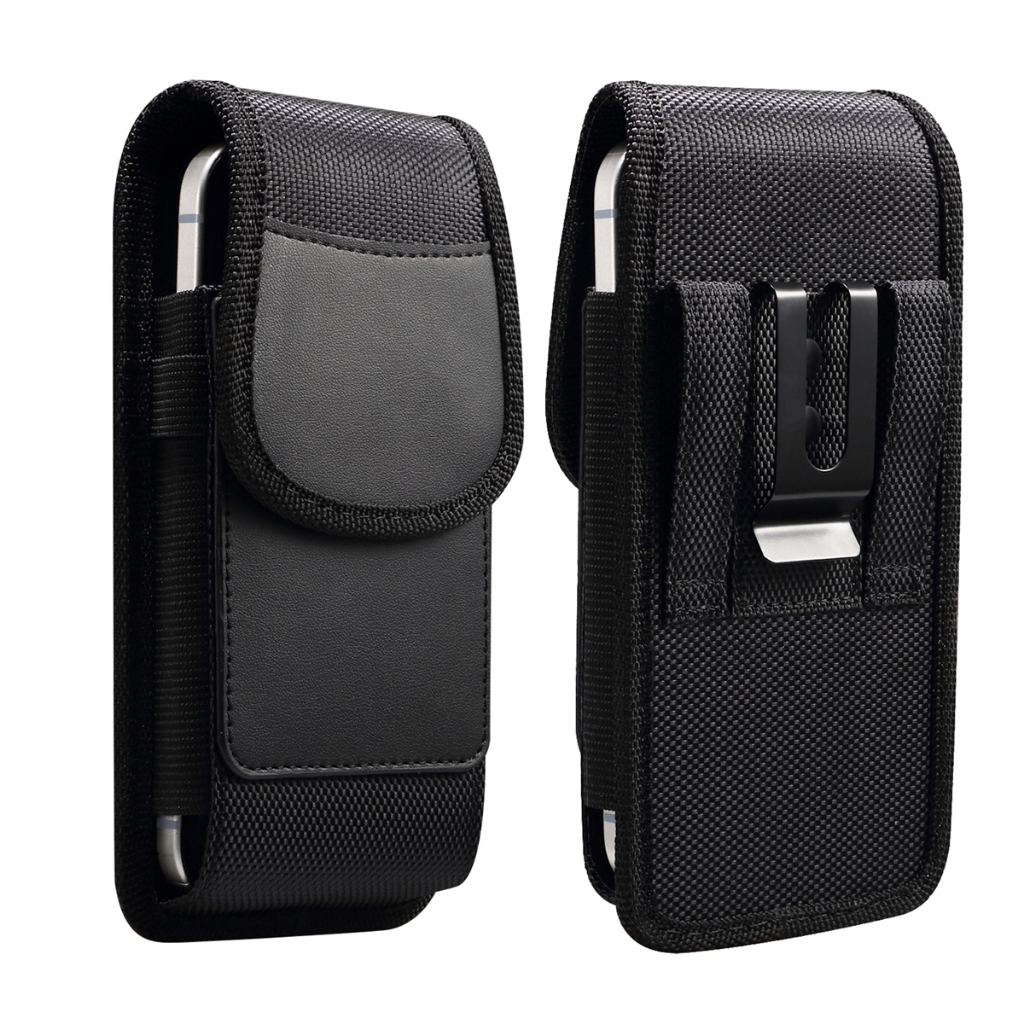 กระเป๋าโทรศัพท์อ็อกซ์ฟอร์ดคุณภาพสูงพร้อมช่องบัตรและคลิปผู้ถือเข็มขัดที่สวมใส่ได้ - ซับนุ่มปิดแม่เหล็กและเก็บข้อมูลหลายฟังก์ชั่นสำห