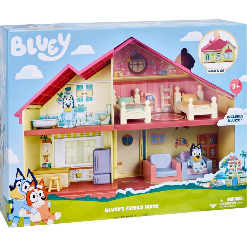 Bluey Heeler Family Home & Outdoor Bbq Set Playset