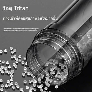 【ALLEN】แก้ว Tritan แยกชาแม็กเนติก 700ml/900ml กดเดี่ยวถอดชา สีดํา/ขาว ทนร้อน กันแตก กระชับมือสไตล์หรู แถมแปรง