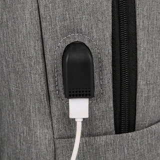กระเป๋าเป้สะพายหลัง ใส่แล็ปท็อป พอร์ตชาร์จ USB ขนาด 15.6 นิ้ว Business Backpack
