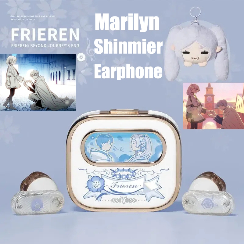 ใหม่ Frieren Himmel หูฟังไร้สายเกมอะนิเมะของขวัญน่ารัก HIFI Bluetooth 5.3 ชุดหูฟังคอสเพลย์ Active Noise Cancellation Earbud